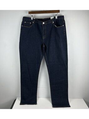 J. McLaughlin Joshua Pant Blue  Stretch Jeans Size 42 X 34  (40x34) Dark Denim